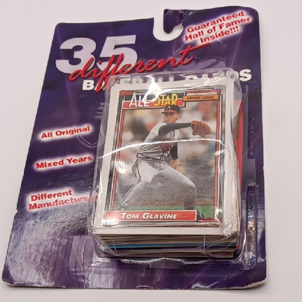 Fairfield Co Vintage NWOT Assorted Pack of Men’s Baseball Cards - Purple Backing